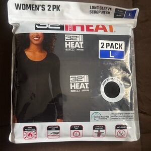 32 Degrees Women's Classic Black Long Sleeve Top